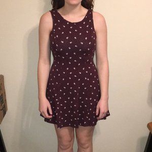 Burgundy Forever 21 Dress